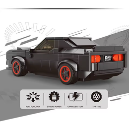 ZDALNIE STEROWANY SAMOCHÓD Z KLOCKÓW BLOCK RC CAR 244 EL. SKALA 1:20