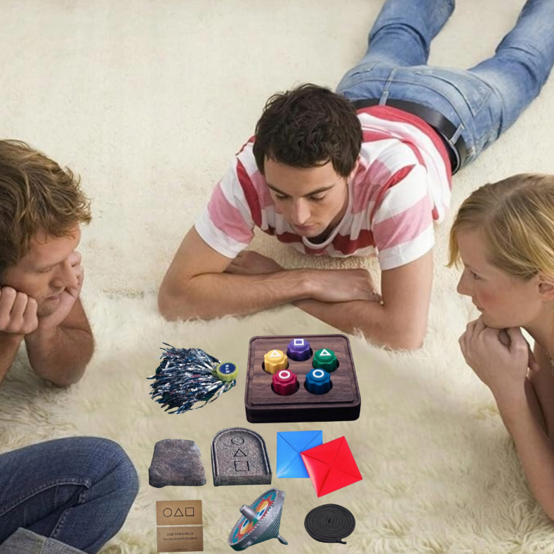 Zestaw gier Squid Game 5w1 – Ddakji, Gonggi, Jebi i więcej