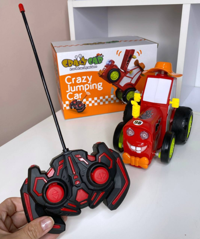 CRAZY JUMPING TRACTOR Z MUZYKĄ SKACZĄCY I TAŃCZĄCY TRAKTOR 3+ | CZERWONY