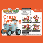 CRAZY JUMPING TRACTOR Z MUZYKĄ SKACZĄCY I TAŃCZĄCY TRAKTOR 3+ | CZERWONY