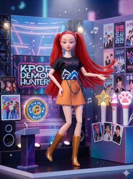 ZESTAW 3 LALEK K-POP DEMON HUNTERS ZABAWKA DLA DZIECI RUMI MIRA ZOEY 30 CM