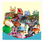 DIY 3D PUZZLE ZOO CITY DREWNIANE MINI SKLEPIK | 3 WERSJE DO WYBORU