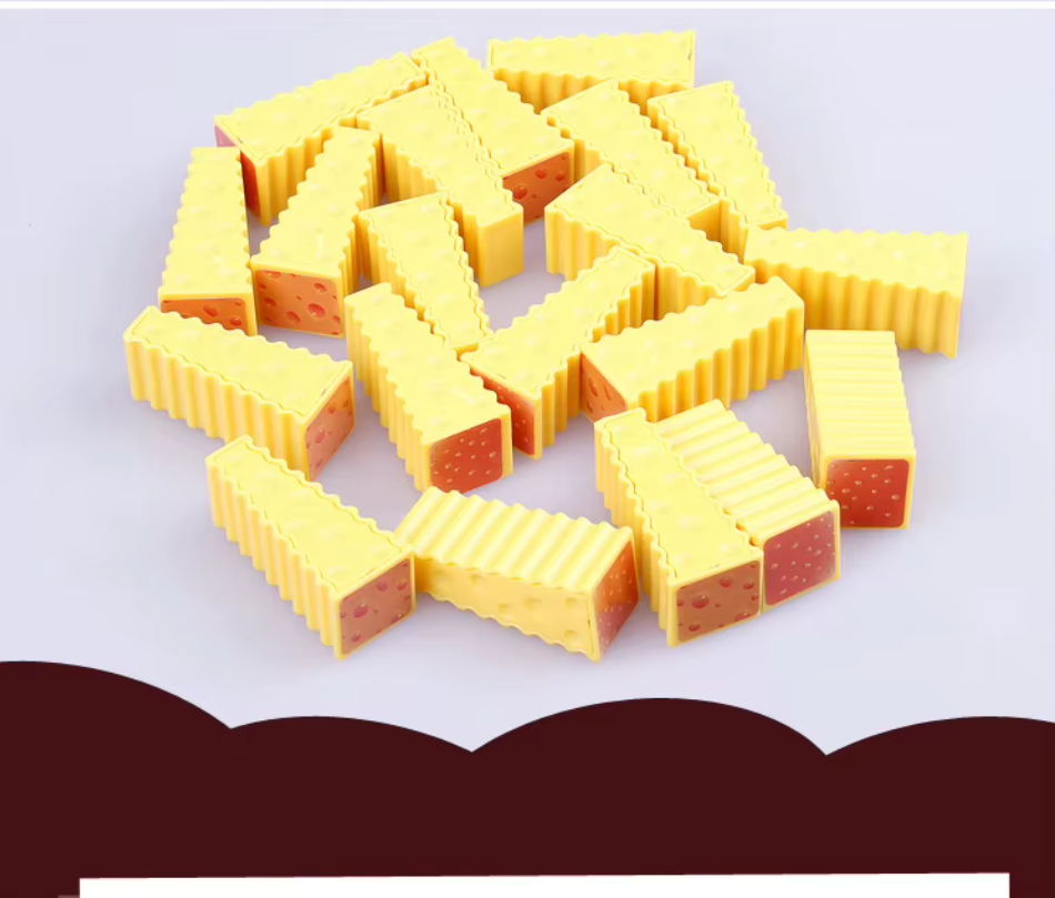 GRA ZRĘCZNOŚCIOWA CHEESE STACK GAME BALANSOWANIE SERA DLA DZIECI ZABAWKI