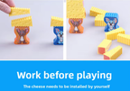 GRA ZRĘCZNOŚCIOWA CHEESE STACK GAME BALANSOWANIE SERA DLA DZIECI ZABAWKI