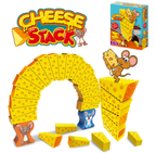 GRA ZRĘCZNOŚCIOWA CHEESE STACK GAME BALANSOWANIE SERA DLA DZIECI ZABAWKI