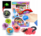 MAGIC WORM MAGICZNE JAJKA NIESPODZIANKI Z ROBACZKAMI + MASA SENSORYCZNA