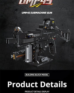 MEGA CONSTRUCTOR BROŃ KARABIN ASIC 1609 CZĘŚCI UMP-45 PREZENT