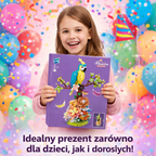 KLOCKI PAPUGA NA KWIATACH 1162 EL. ZESTAW DEKORACYJNY FLOWERS KONSTRUKTOR