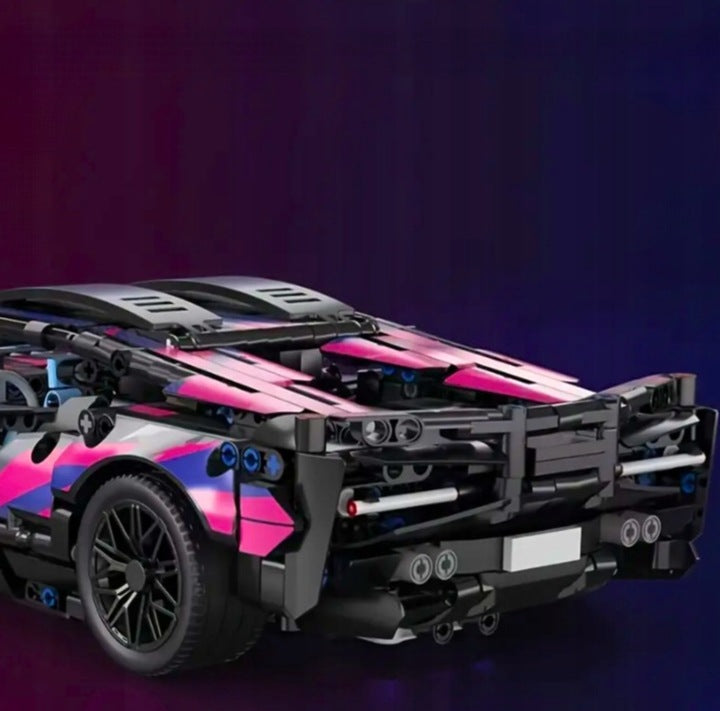 SAMOCHÓD SPORTOWY Z KLOCKÓW ZESTAW 1280 el. PREZENT DLA DZIECI I DOROSŁYCH