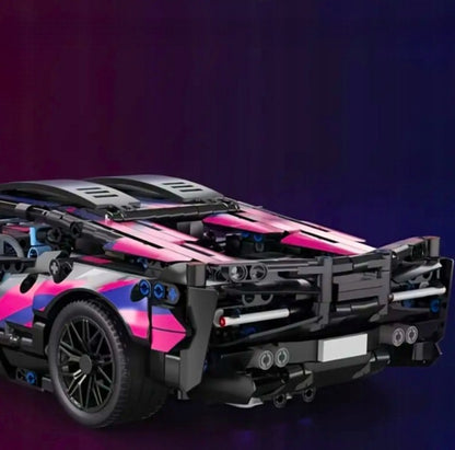 SAMOCHÓD SPORTOWY Z KLOCKÓW ZESTAW 1280 el. PREZENT DLA DZIECI I DOROSŁYCH