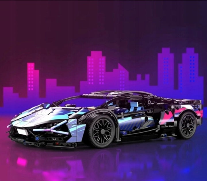 SAMOCHÓD SPORTOWY Z KLOCKÓW ZESTAW 1280 el. PREZENT DLA DZIECI I DOROSŁYCH