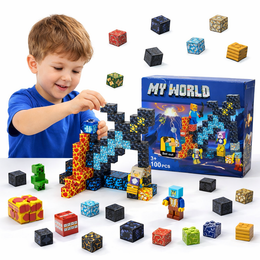KLOCKI MAGNETYCZNE MINECRAFT MY WORLD MIECZ 100 EL. KONSTRUKTOR