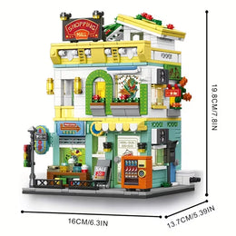 KONSTRUKTOR "JASNE CENTRUM HANDLOWE" (STREETSCAPE, 745 ELEMENTÓW) – TWOJE MIASTO BĘDZIE ZACHWYCONE! SHOPPING MALL