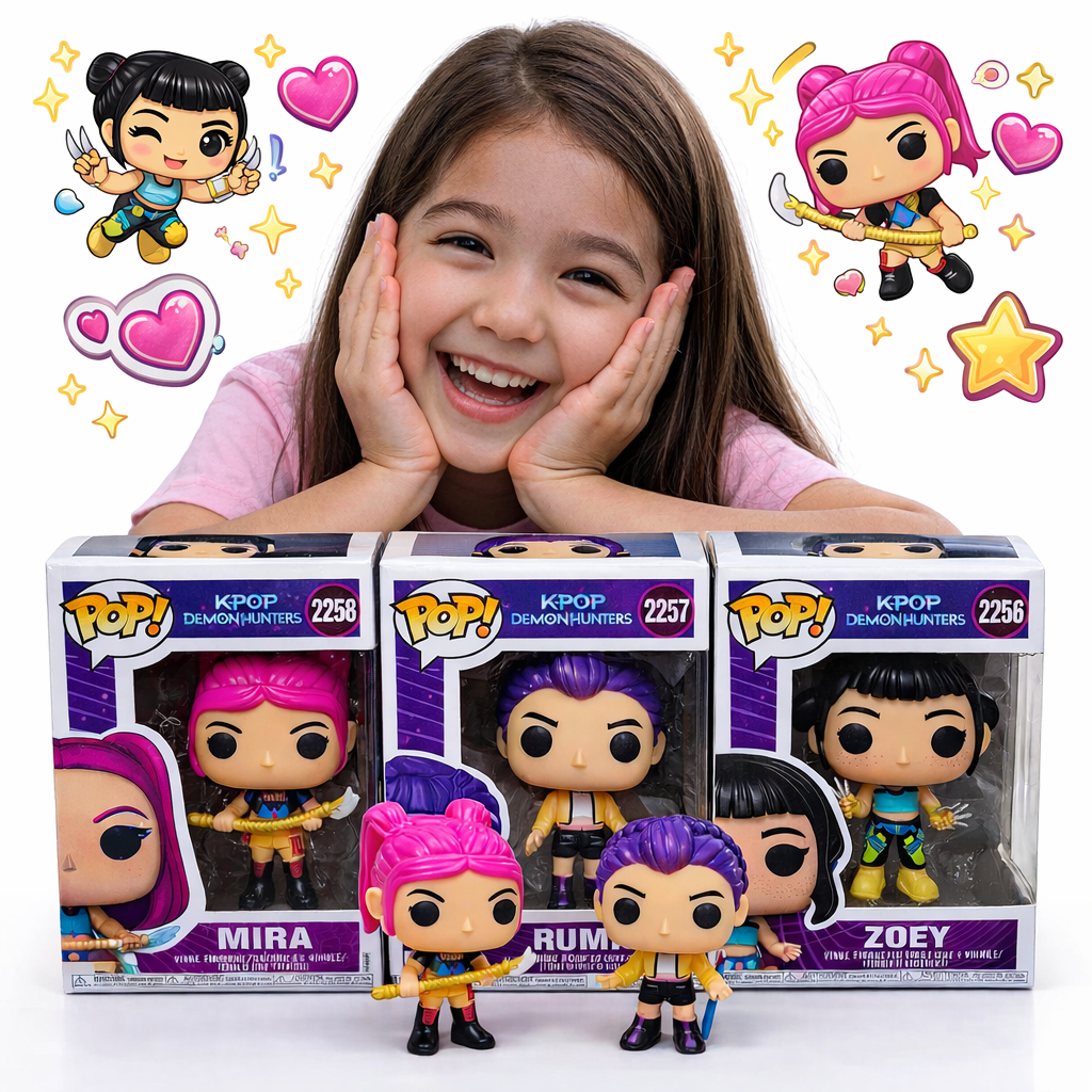 ZESTAW 3 FIGURKI KPOP KOLEKCJONERSKIE 10 CM HIT PREZENT FAN DEMON HUNTERS
