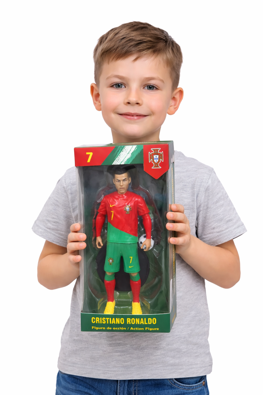 FIGURKA PIŁKARZA 30 CM Z PODSTAWKĄ I PIŁKĄ WYBIERZ SWOJĄ LEGENDĘ MBAPPÉ