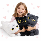 DUŻY PLUSZOWY KOTEK 70 CM MIĘKKA MASKOTKA DO PRZYTULANIA ZABAWKA PREZENT