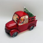 ŚWIĄTECZNY SAMOCHÓD LED ZE ŚNIEŻNĄ ZAMIECIĄ I MUZYKĄ