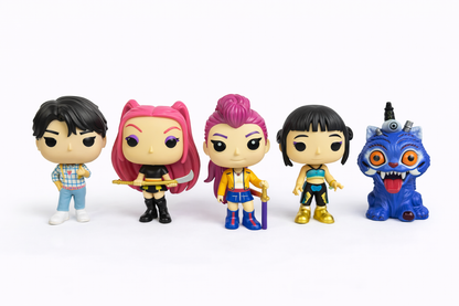 Figurki K-POP Demon Hunters – zestaw 5 figurek | Łowczynie Demonów