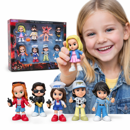 ZESTAW FIGUREK STRANGER THINGS INSPIROWANY SERIALOWYM 8 POSTACI DEMOGORGON