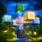 KLOCKI MAGNETYCZNE MINECRAFT PORTAL 133 EL. KONSTRUKTOR ZABAWKI