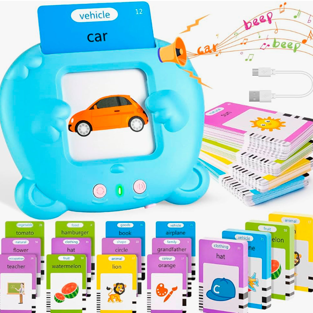 CZYTNIK KART DO NAUKI SŁÓWEK POLSKI I ANGIELSKI 448 SŁÓW III TRYBY JĘZYKÓW RÓŻOWY