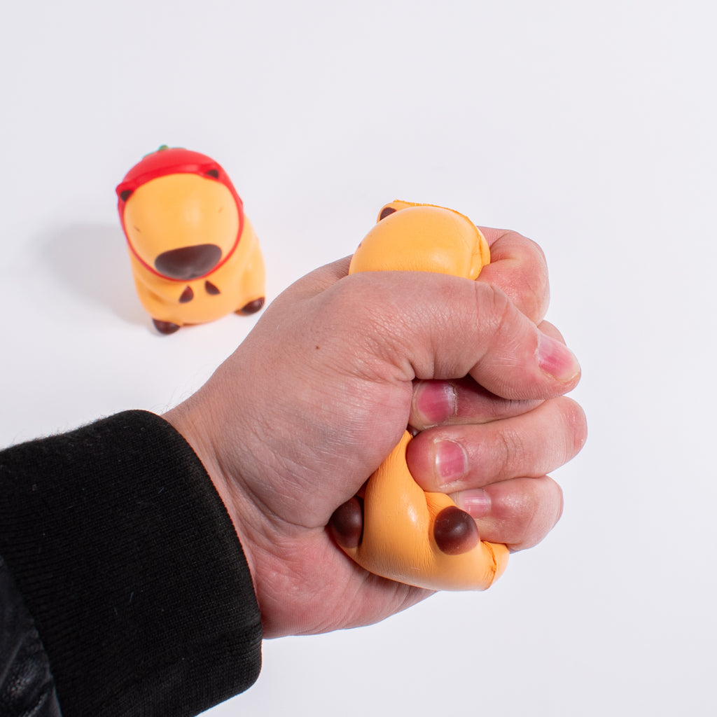Squishy kapibara antystresowa 8 cm – gniotek Capybara do ściskania