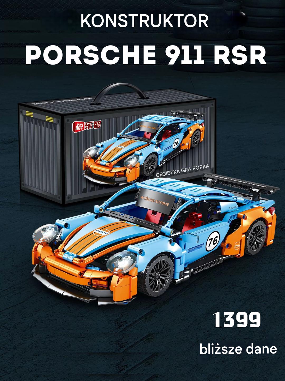 ZESTAW KLOCKÓW PORSCHE 911 RSR (1399 ELEMENTÓW)