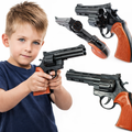 PISTOLET NA KAPISZONY REWOLWER 25 CM Z DŹWIĘKIEM ZABAWKA DLA DZIECI