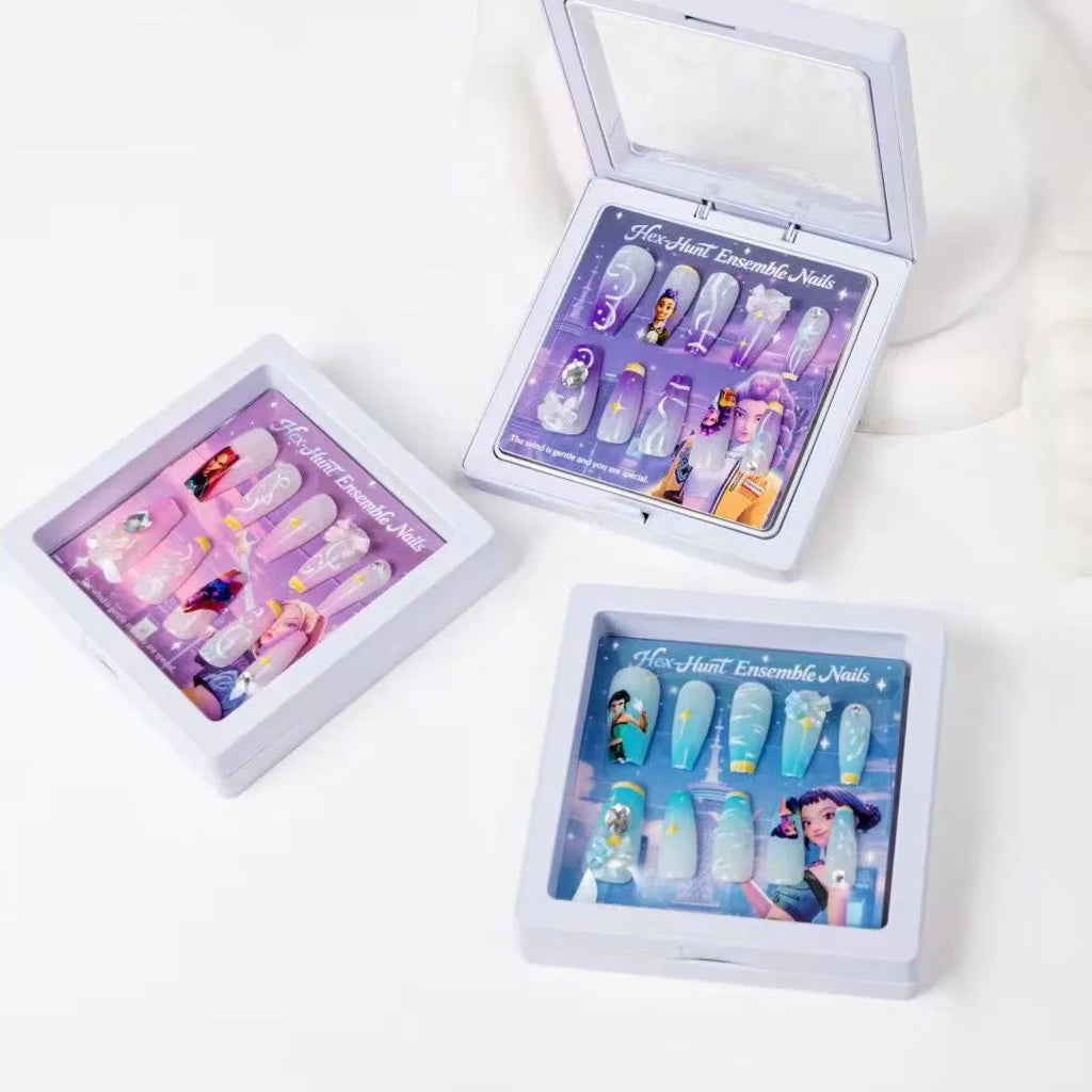 ZESTAW SZTUCZNYCH PAZNOKCI HEX-HUNT ENSEMBLE NAILS ŁOWCY DEMONÓW