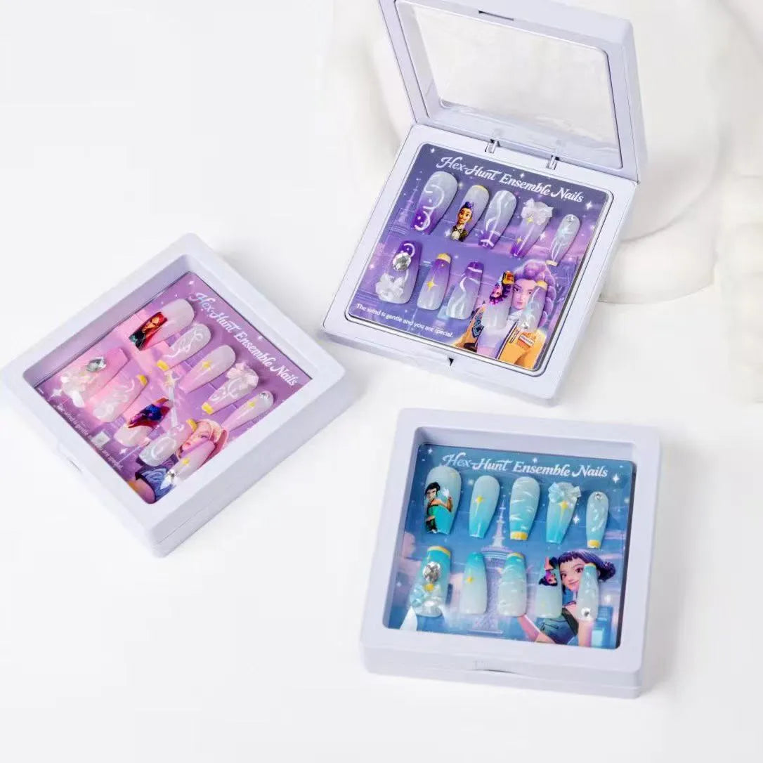 ZESTAW SZTUCZNYCH PAZNOKCI HEX-HUNT ENSEMBLE NAILS ŁOWCY DEMONÓW