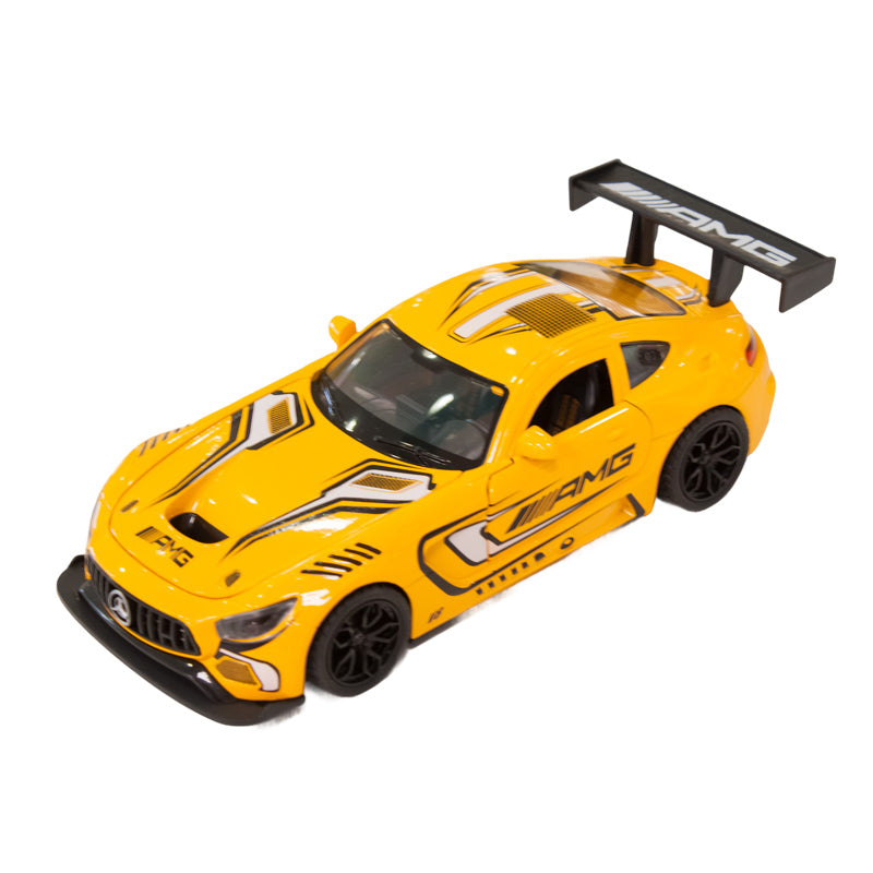 METALOWY KOLEKCJONERSKI SAMOCHÓD SPORTOWY MERCEDES GT2 PRO 1:24 SPORTCAR
