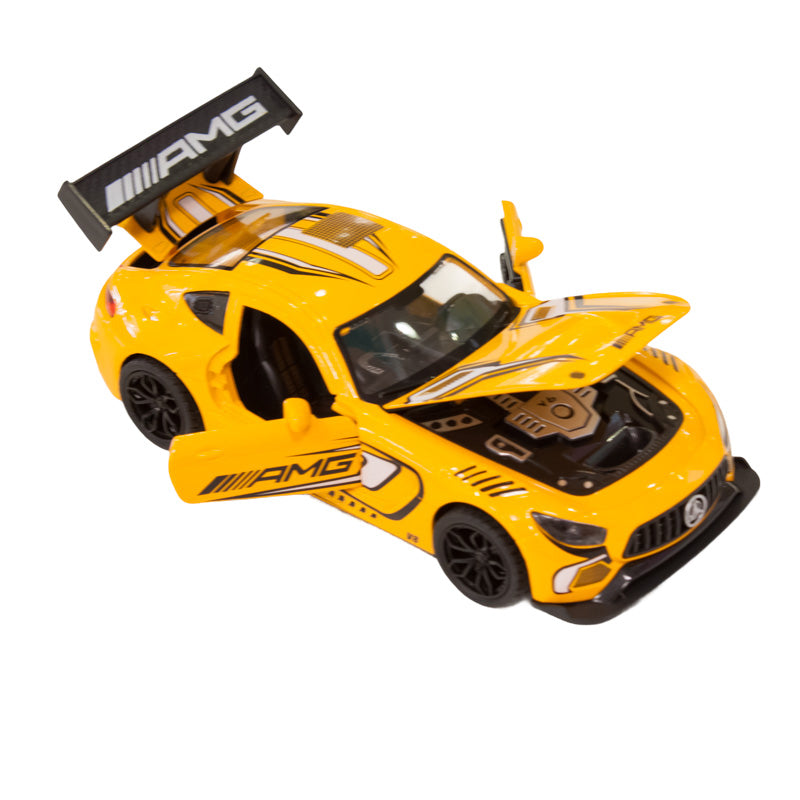 METALOWY KOLEKCJONERSKI SAMOCHÓD SPORTOWY MERCEDES GT2 PRO 1:24 SPORTCAR