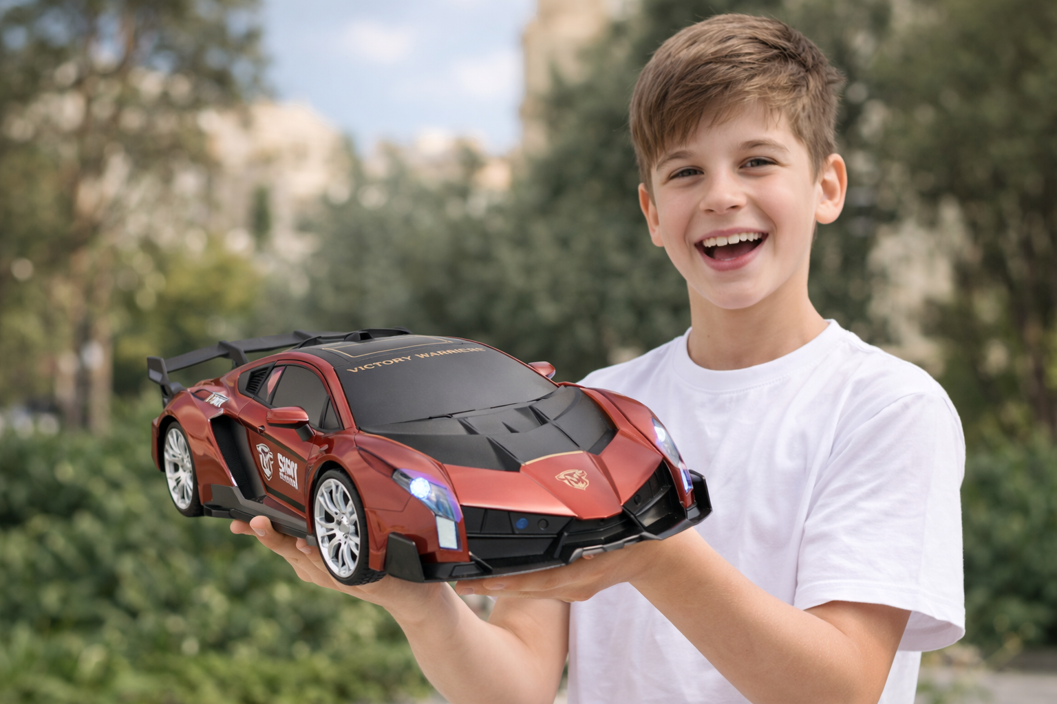 RC TRANSFORMER SUPERCAR 1:10 50 CM/ ROBOT SAMOCHÓD