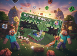 MAGNETYCZNY KONSTRUKTOR "MINECRAFT WORLD: MINI-LAS" (50 ELEMENTÓW)