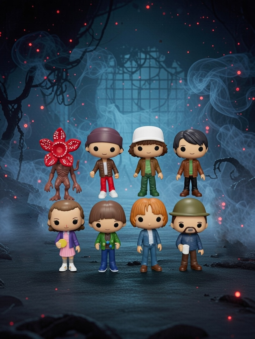 ZESTAW FIGUREK STRANGER THINGS 8 POSTACI KOLEKCJONERSKICH PREZENT