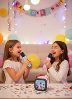 ZESTAW KARAOKE BLUETOOTH + 1 BEZPRZEWODOWY MIKROFON K-POP DEMON HUNTERS