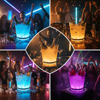 WIADERKO NA LÓD LED Z GŁOŚNIKIEM BLUETOOTH