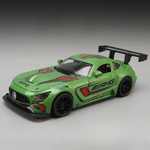 METALOWY KOLEKCJONERSKI SAMOCHÓD SPORTOWY MERCEDES GT2 PRO 1:24 SPORTCAR
