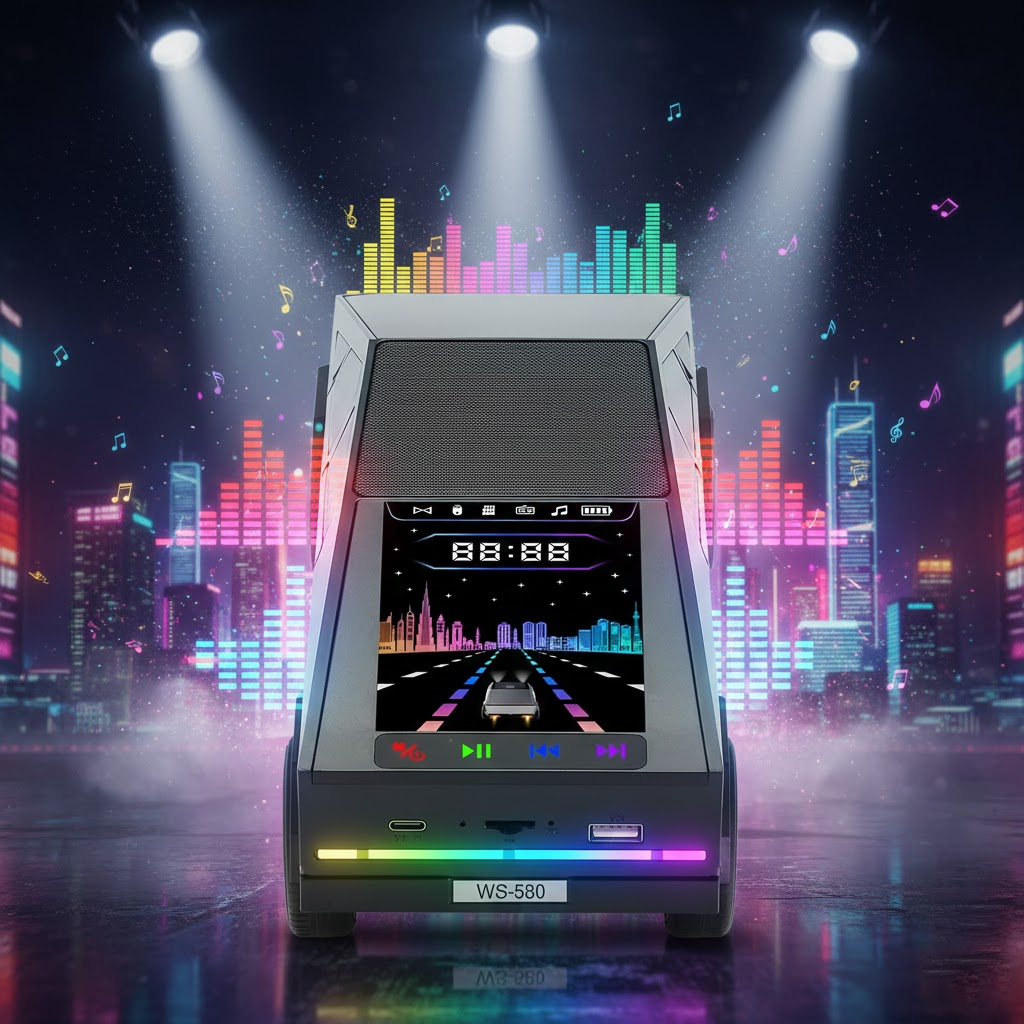 PRZENOŚNY GŁOŚNIK BLUETOOTH CYBERTRUCK (WS-580)