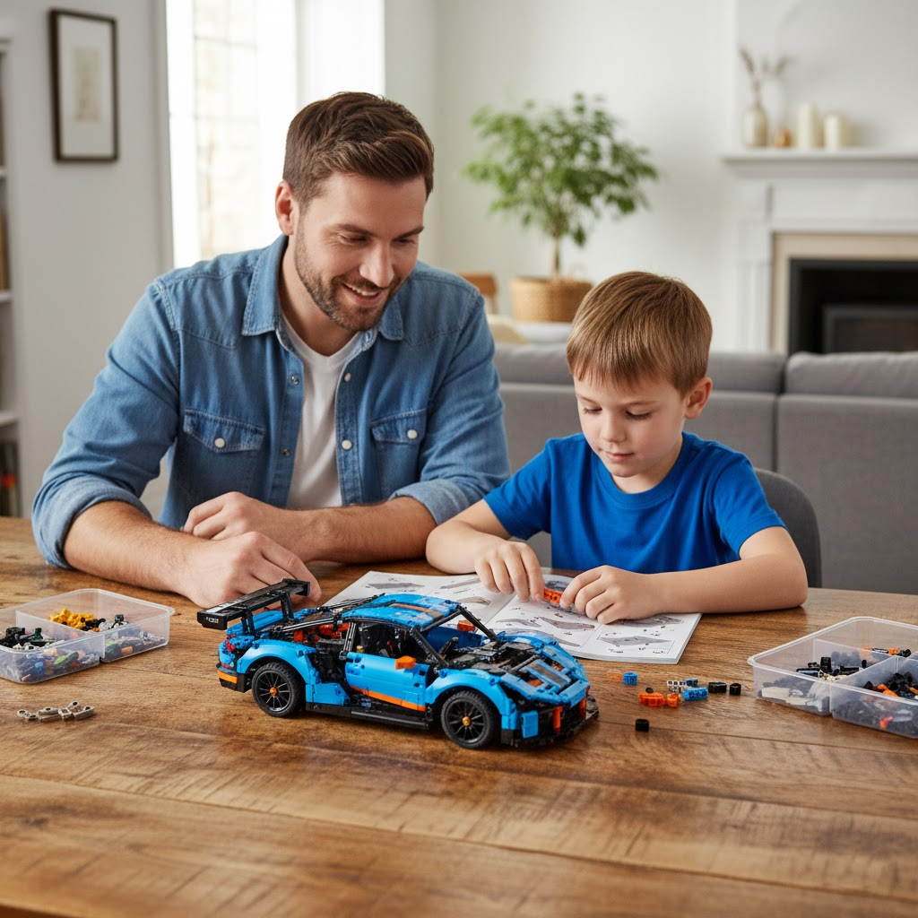 ZESTAW KLOCKÓW PORSCHE 911 RSR (1399 ELEMENTÓW)