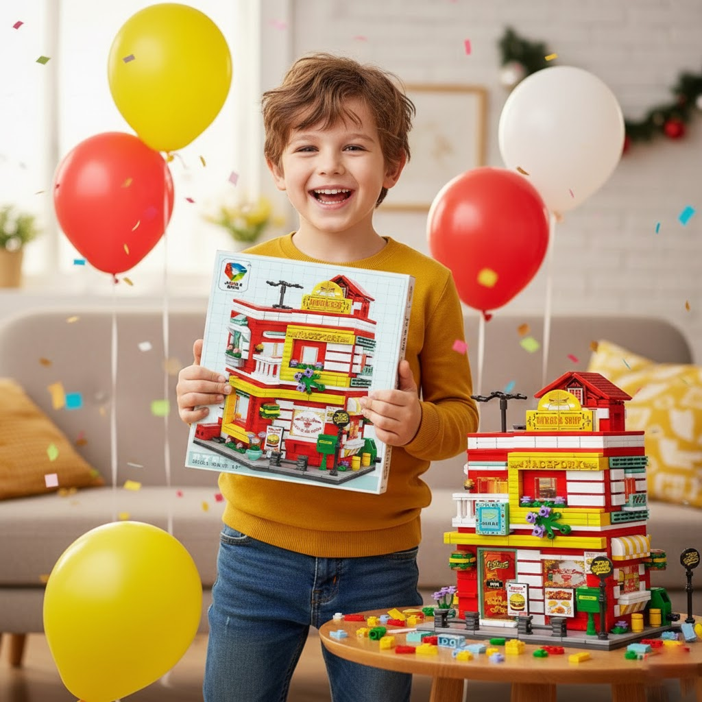 KONSTRUKTOR "DYNAMICZNY BURGER SHOP" (STREETSCAPE, 705 ELEMENTÓW) – PYSZNE SKŁADANIE, NIEZAPOMNIANE EMOCJE!