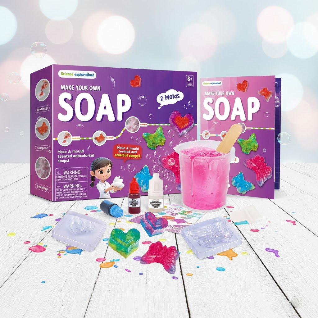 DIY ZESTAW DO EKSPERYMENTÓW NAUKOWYCH: ZRÓB SWOJE WŁASNE MYDŁO!