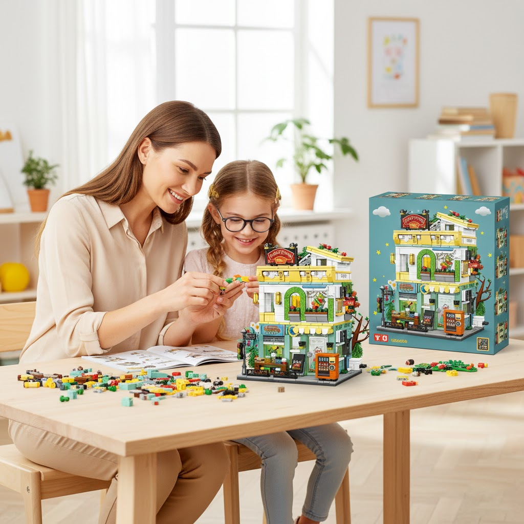 KONSTRUKTOR "JASNE CENTRUM HANDLOWE" (STREETSCAPE, 745 ELEMENTÓW) – TWOJE MIASTO BĘDZIE ZACHWYCONE! SHOPPING MALL