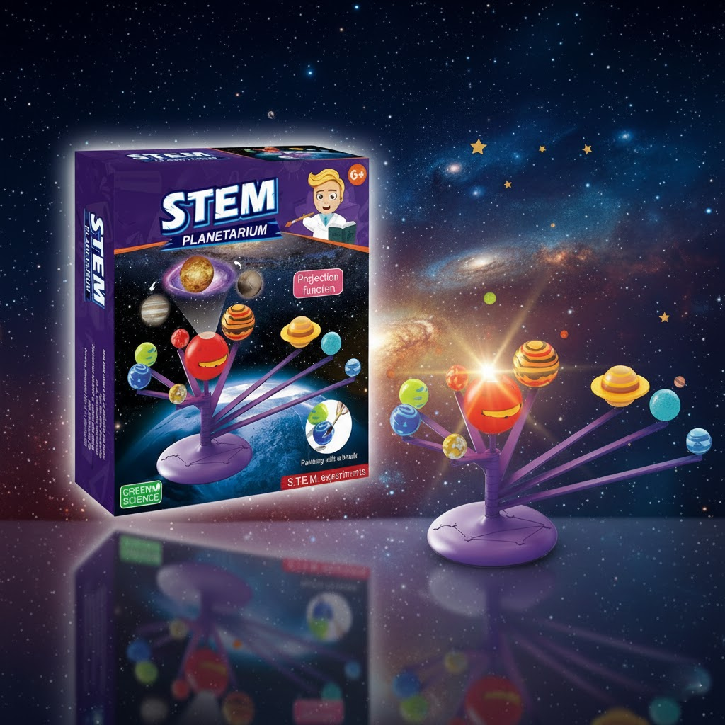 ZESTAW PLANETARIUM STEM Z PROJEKTOREM - ASTRONOMIA W TWOIM POKOJU!