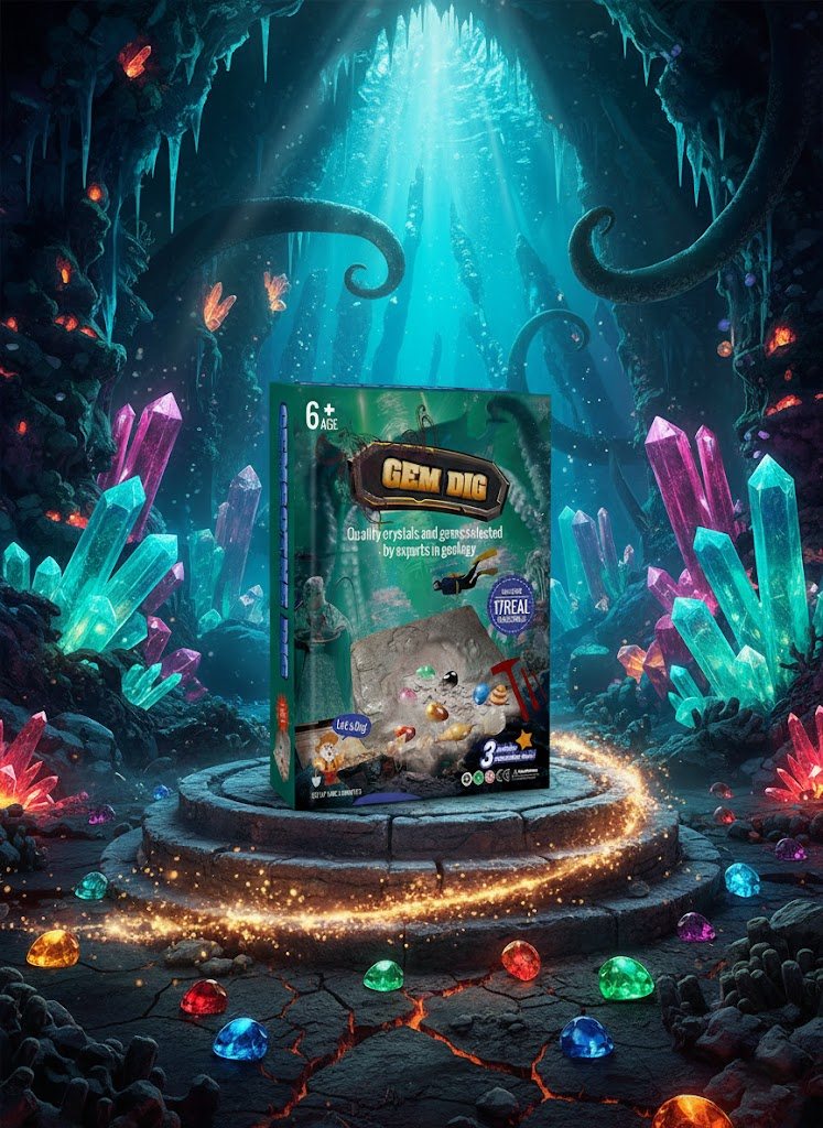 ZESTAW ARCHEOLOGICZNY DO KOPANIA KLEJNOTÓW — ODKRYJ ŚWIAT SKARBÓW!