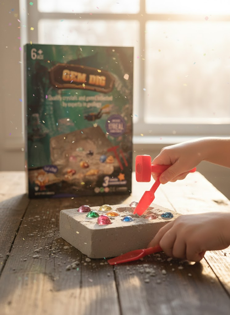 ZESTAW ARCHEOLOGICZNY DO KOPANIA KLEJNOTÓW — ODKRYJ ŚWIAT SKARBÓW!