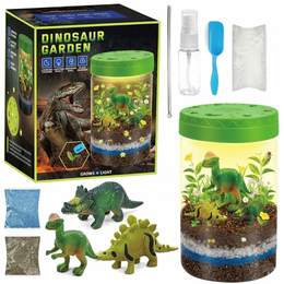 ZESTAW DO OGRODU Z DINOZAURAMI – ŚWIECĄCE TERRARIUM