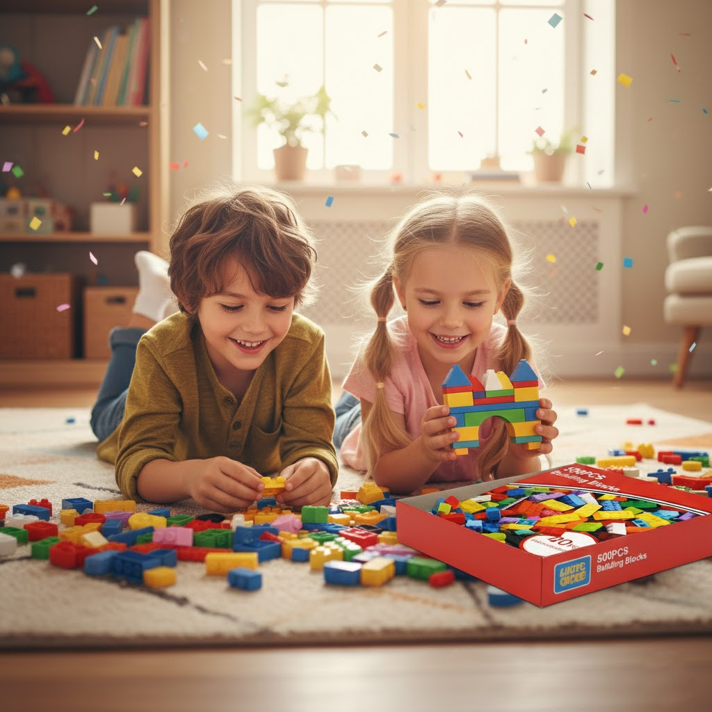 ZESTAW KLOCKÓW KONSTRUKCYJNYCH LEGO 500 ELEMENTÓW