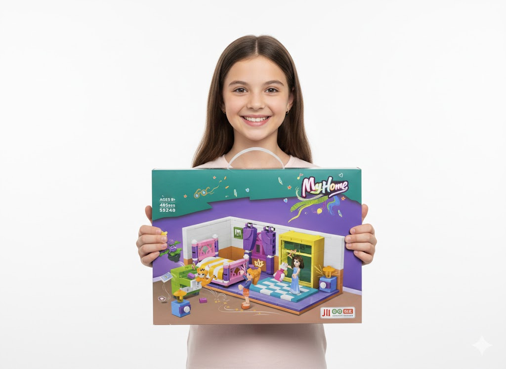 KLOCKI MY HOME SYPIALNIA 402 EL., ZESTAW DO ZŁOŻENIA BEDROOM PREZENT