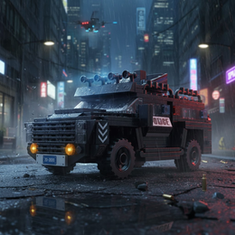 KONSTRUKTOR SWAT PATROL CAR (430 CZĘŚCI) PREZENT DLA CHŁOPCA ZESTAW KLOCKI